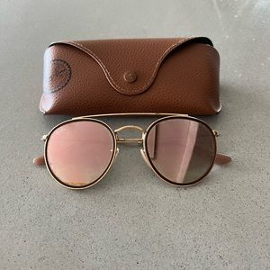 Ray Band Round Double Bridge Sunglasses